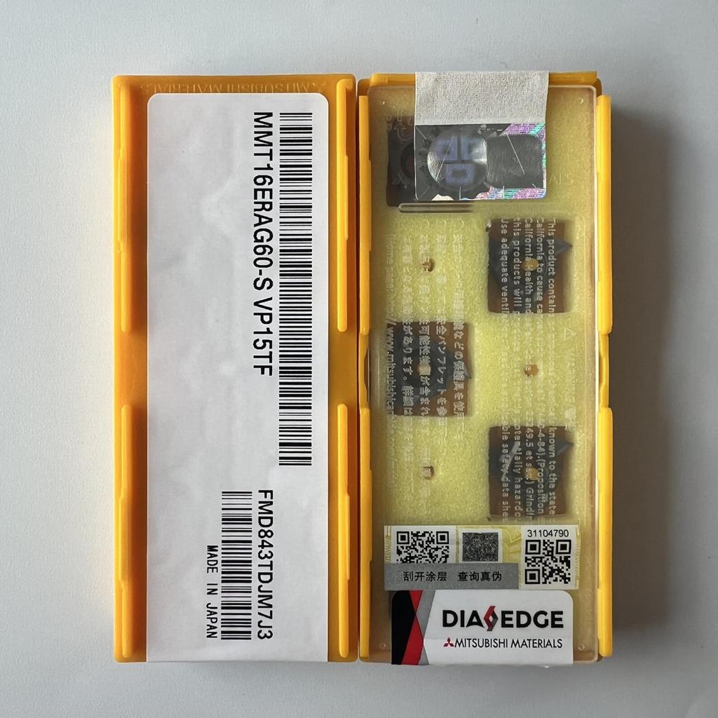 Mitsubishi / MMT16ERAG60-S VP15TF / Carbide CNC Blade 10 Pcs