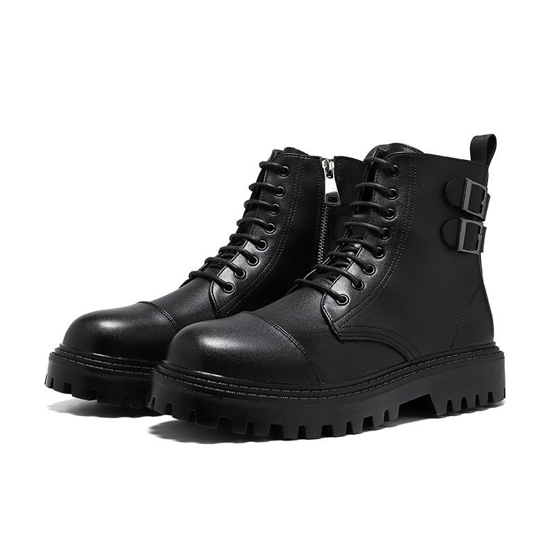 Martin Boots Men's Winter New British Style High-top Men's Thick-soled American Tooling Leather Boots Men's 12518-A