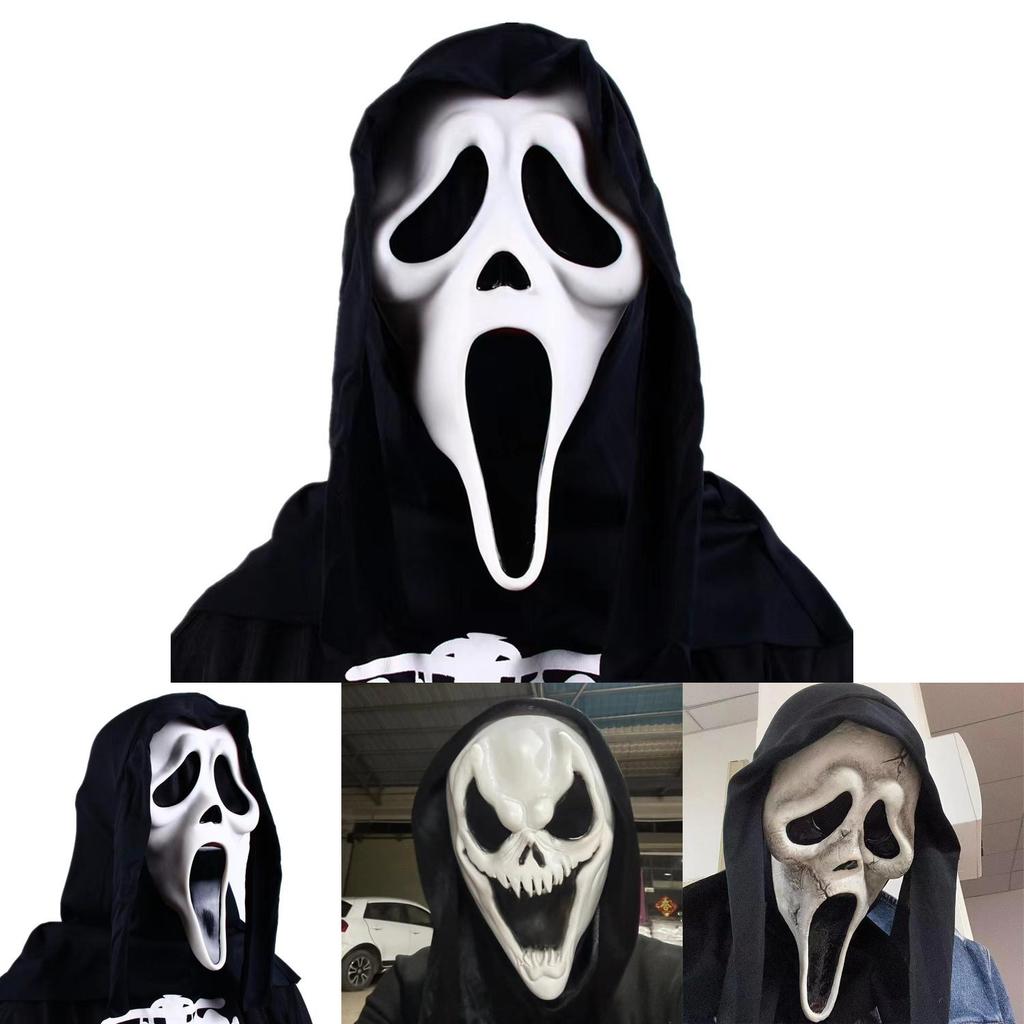 Крик Привид Латексна Маска Жахливий Костюм Аксесуар Для Вечірок на Хелловін