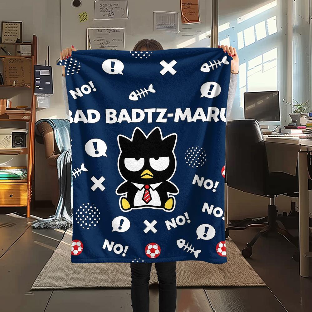 1PC Sanrio Cute Print Flannel Blanket, High Quality All Seasons, Home Decor, Warmth and Comfort, Perfect for Christmas Gifts