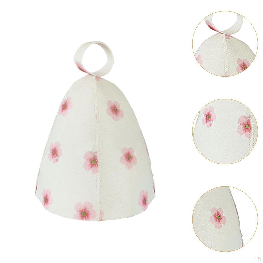 Felt Sauna Hat for Men and Women Protecting from Heat in Russian Bath House