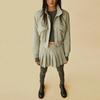 Zara Ss24 Year Of The Dragon Limited Edition Solid Color Stand Collar Zipper Short Long Sleeve Jacket Women jackets Light-Pink 04341747537-36