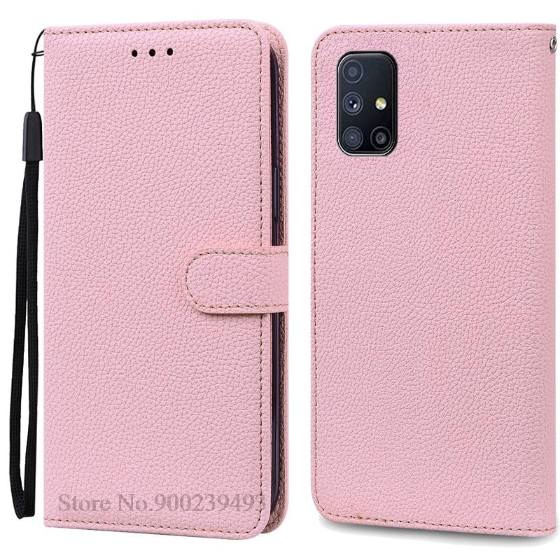 For Samsung M51 Case Soft Silicone Wallet Leather Flip Case For Samsung Galaxy M51 Case M 51 Stand Book Cover Coque Fundas