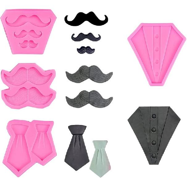 Rolin Roly 3PCS Butterfly Fondant Silicone mold Butterflies Cake Molds 3D Animal Candy Mould 3 Cavities DIY Decorating Desserts Mould for Jelly