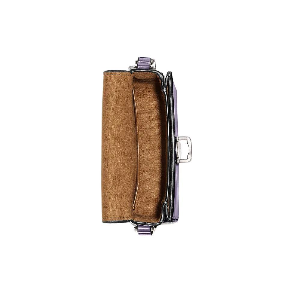 New COACH Studio Cow Leather Shoulder Bag Crossbody Bag Mini Women's Purple CE762-LHVHM