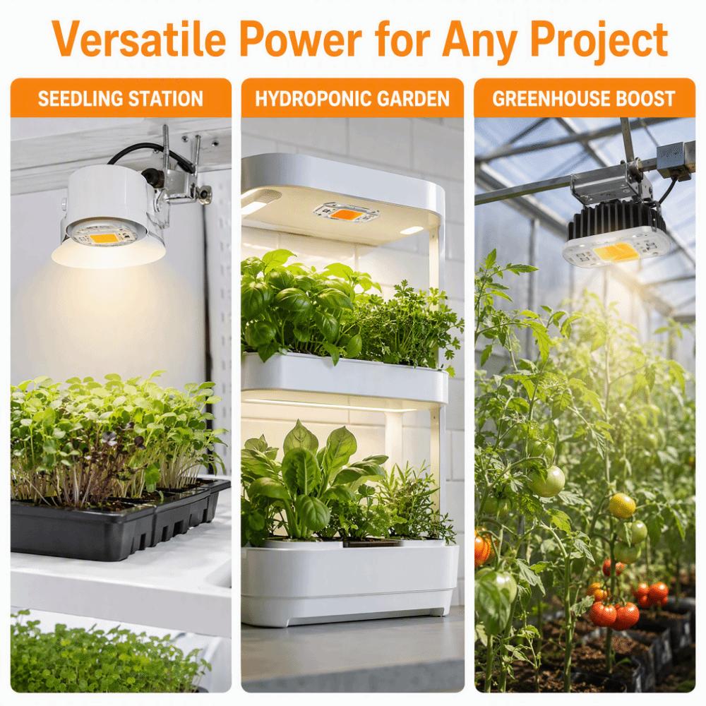 120 Degree Beam Angle Full Spectrum Grow Light Aluminum Plant Growth Lamp  Gardening