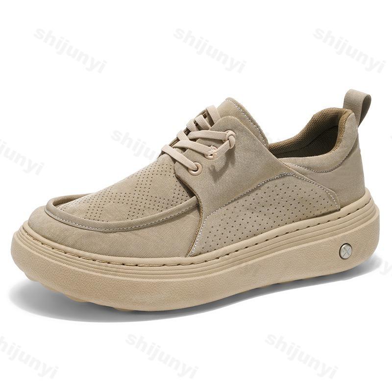 Mens Casual Shoes Fashion Platform Comfort Soft Men Loafers Lightweight Slip On Walking Sneakers Breathable Flats Driving Shoes