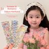 Sweet Floral Pattern Hair Fringe Sticker Headband Forehead Hair Patch Sticker Reusable For Women Daily Makeup Headwear