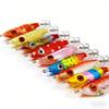 10CMLuminous Wood Shrimp9GSet of Big Eye Shrimp Lure Bait Squid Hook High Simulation Bait Night Fishing Bass Special for Bluefis