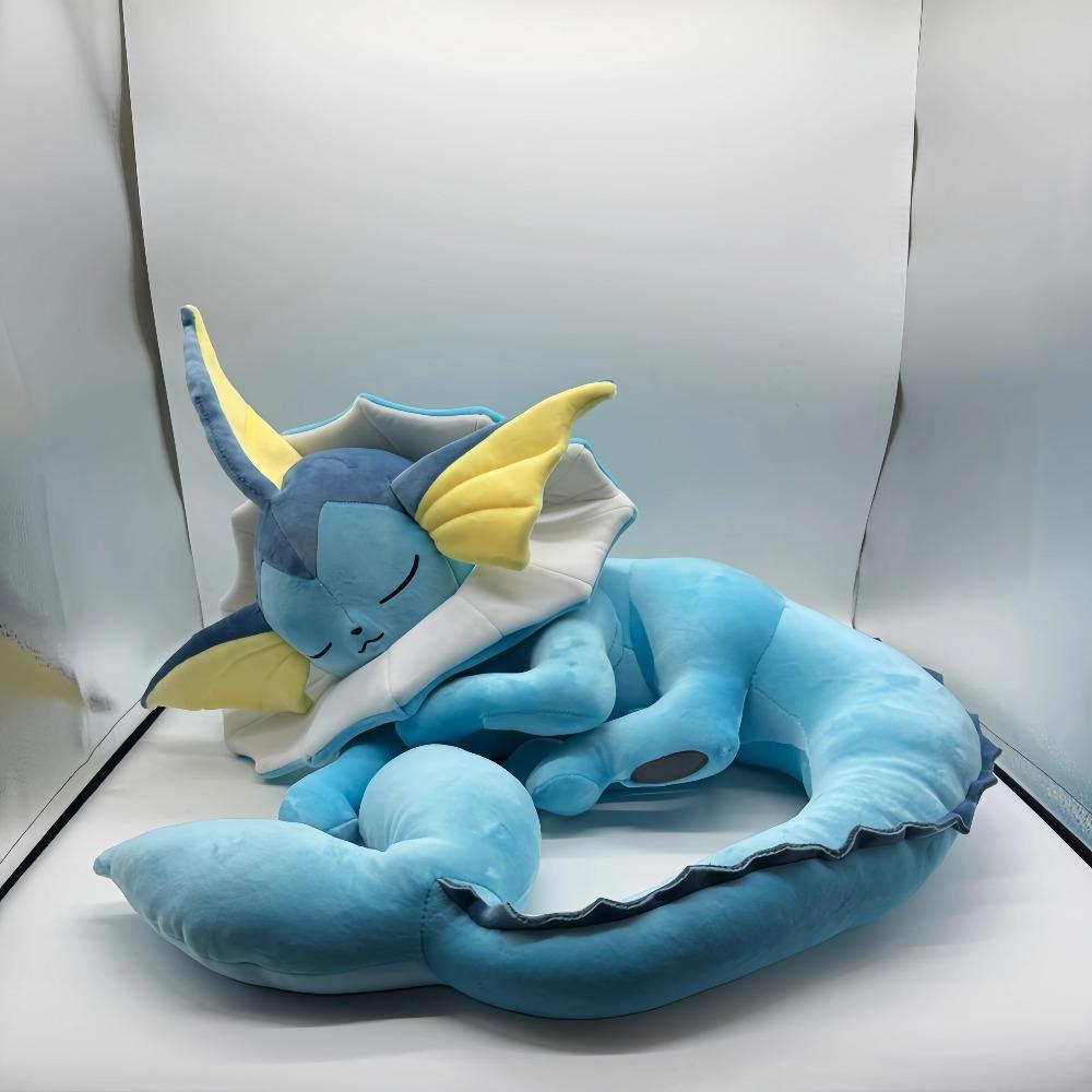 Pokemon Plush New Eevee Evoli Sleep Plush Vaporeon Pikachu Peluche Stuffed Toys Cartoon Soft Doll Gift 45-50cm