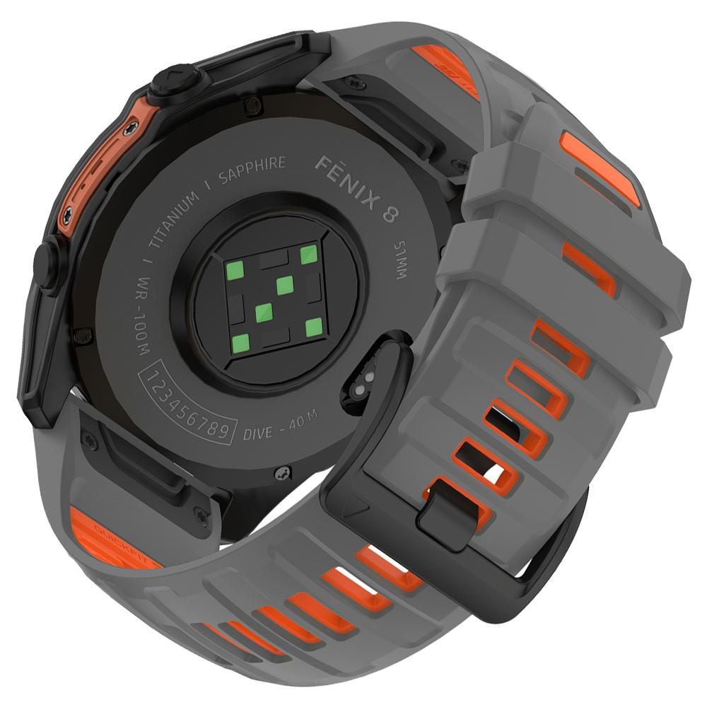 

26mm 22mm Silicone Watch Band For Garmin Fenix 7 7X 8 8 Pro/Quatix 8/Tactix 8 AMOLED 47mm 51mm/Epix Pro/Enduro 3 Quick Fit Strap 22mm QuickFit