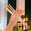 5 Pairs Colored Reusable Chopsticks, Fiberglass Chopsticks Set, Non-Slip, 25.5cm