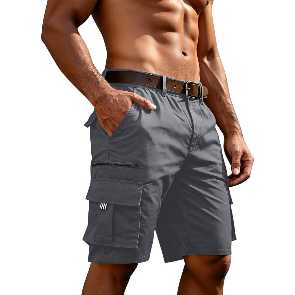 Men’s Relaxed Fit Cargo Shorts with Multiple Pockets Summer Lightweight Shorts for Outdoor Activities