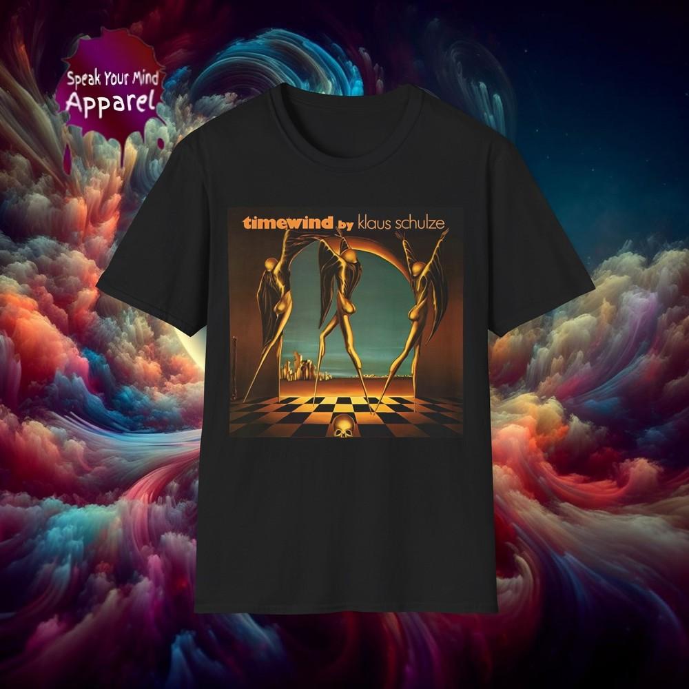Soft Cotton T-Shirt. Klaus Schulze Timewind Unisex T-Shirt XXXL