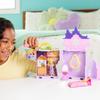 Mattel Disney Princess Rapunzel and the Tower Castle Mini Playset with 1 Mini Ages Purple JNJ28 (Stackable Series! Doll) Doll, 3+,