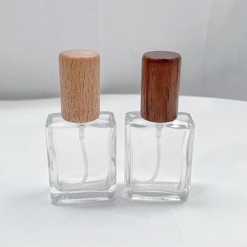 15/30/50Ml Square Glass Perfume Bottle Clear Spray Bottles Packaging Bottle Refillable Atomizer Travel Cosmetic Container