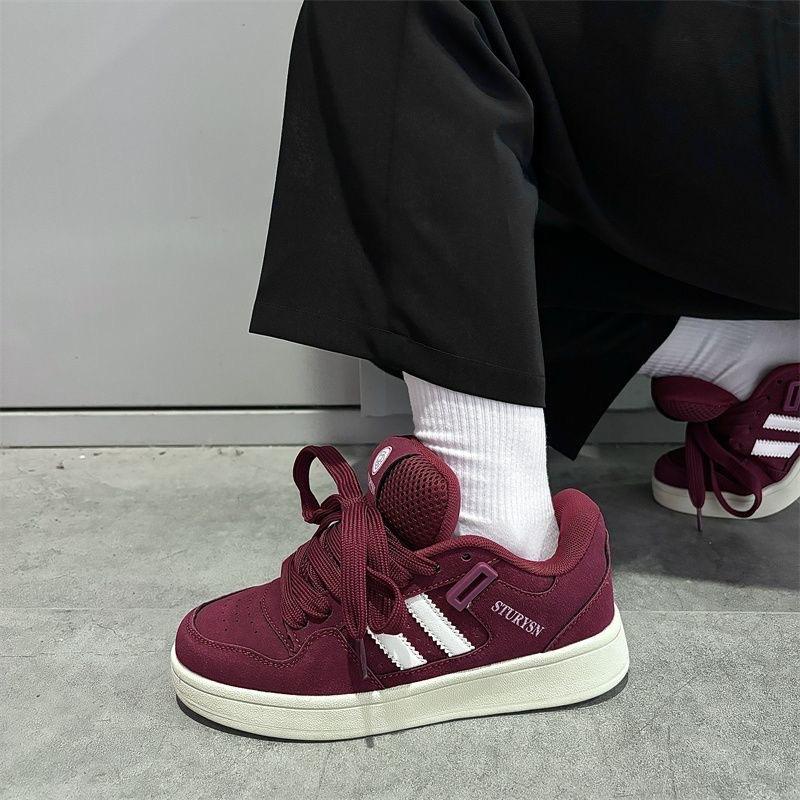 Skateboard Women's Shoes Ins Tide 2025 Summer New Bread Shoes Guochao Niche Couple Design Versatile Casual Board Shoes