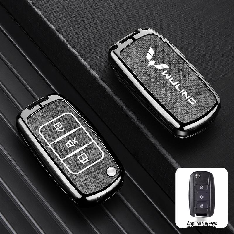 Wuling Hongguang Mini EV and S3 Compatible Car Key Cover with Buckle for Zheng Tu 730, Kaijie, and Hongguang Plus.