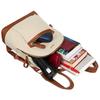 Large, Urban Women's Backpack In Beige-brown Color with an Outer Pocket - Peterson