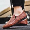 Scarpe Casual da Uomo in Pelle di Alta Qualità Marca WAERTA Estate Uomo Traspiranti Resistenti Scarpe da Guida da Uomo Morbide Leggere Taglia 39-45