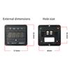 GV13T Diesel Generator Digital Display Instrument Voltmeter Frequency Hour Test Panel Meter AC220V AC380V
