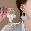 Zirkonia Quasten Muschelblüten Ohrstecker - Elegante Strandresort Stil Ohrstecker