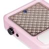 80W Eletric Nail Dust Cleaner Low Noise Manicure Collector White Sponge Pad