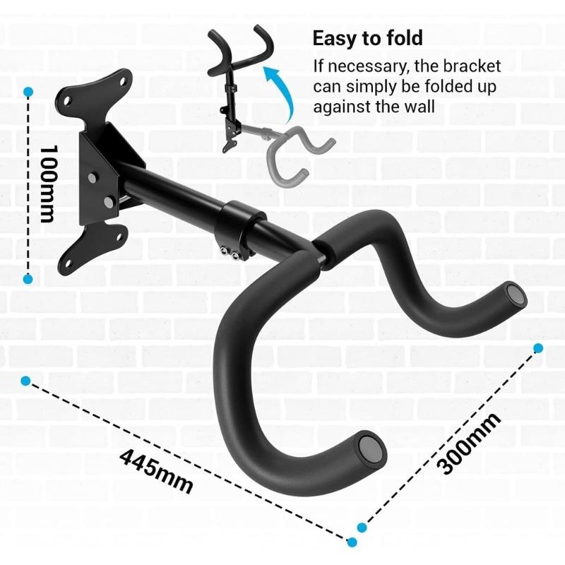 Bicycle Wall Storage Rack Anti-Scratch Heavy Duty Bike Suspension Bracket for Indoor Home Apartment Use