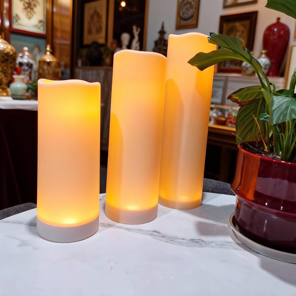 Flameless LED Candles With Remote, Outdoor Indoor Waterproof Candles Battery Operated,for Christmas Wedding Decor Birthday Party