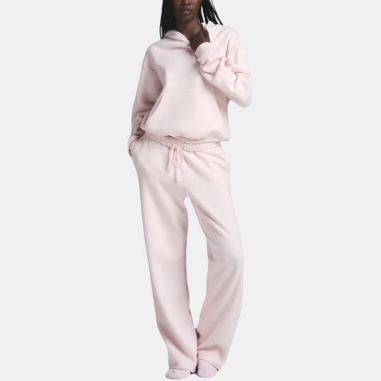 SKIMS Cotton Fleece Classic Hoodie With Embossed Logo Soft Pullover Long Sleeve Sweatshirt Women Hoodies PL-PLO-8365W-BRP