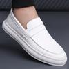 Fashion Men's Classic Anti Slip Casual Leather Shoes Simple All-match Men Loafers Lightweight Flats Fashion Male Driving Shoes Moccasins