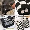 Kawaii Plaid Pencil Case Large Capacity Cute Portable Pen Box Back To School Office Supplies Korean Makeup Storage Stationery