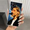 Retro Sänger Kurt Cobain Handyhülle für Samsung Galaxy S26 S24 S23 Ultra S25 Edge S22 S21 Plus S20 FE + Weiche Druckschale Funda G