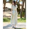 French Chic Tie-Waist Top and Skirt Set