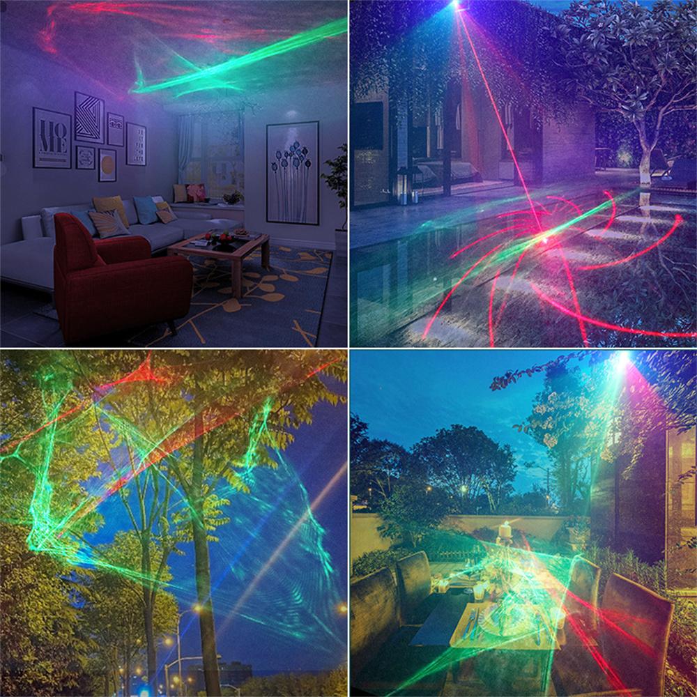 240 Pattern Projector RGB Laser LED Stage Light Remote Control Rhythm Light USB