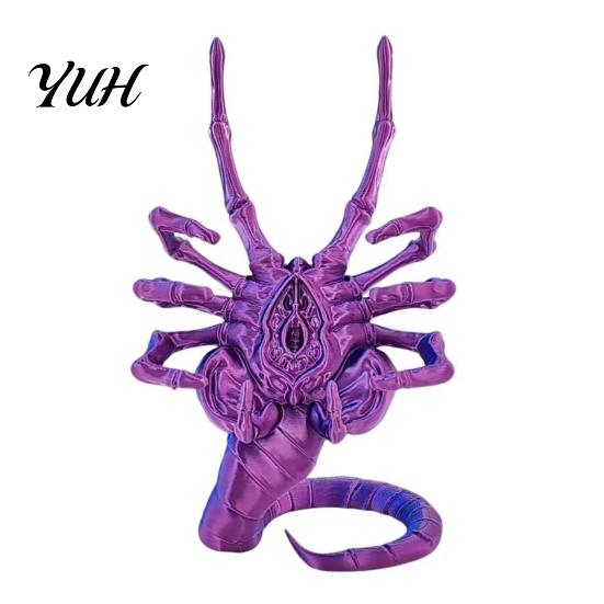Sci-fi Desktop Ornament 3D Printed Sci-Fi Horror Phone Holder, Novelty Stable Smartphone Stand, Unique Stand for Desk Compact Collectible Video Calls