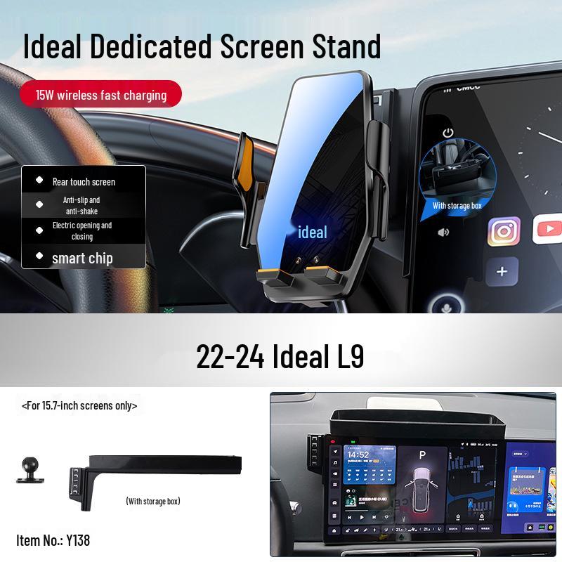 Ideal L7/L8/L9 Phone Car Mount: Dedicated Navigation Screen Mount & Interior Decor