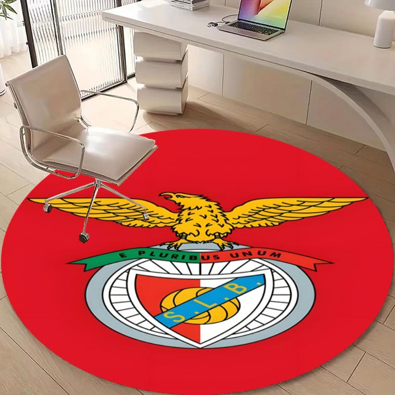 Personalized B-Benfica Round Chair Office Rug - Perfect for Mat, Office Chair & More - Ideal Gift for Birthdays and Holidays