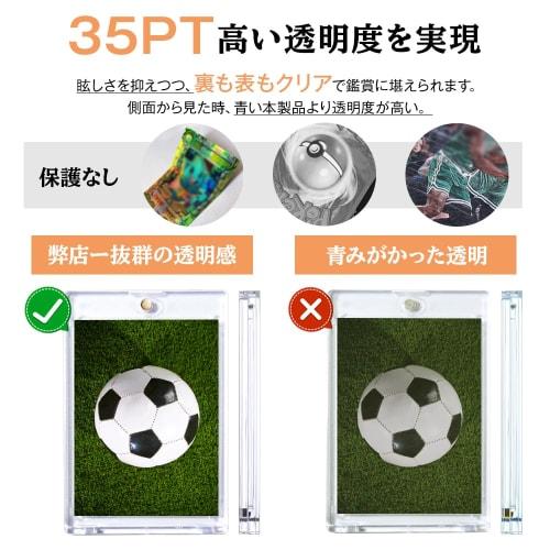 Magnetic Card Loader [3 Transparent Loaders] Stand Holder 35pt UV Protection Compatible with Yu-Gi-Oh! Cards and Pokemon Cards, Trading Card Case with