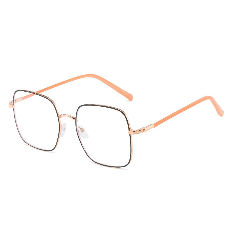 0 -0.5 -0.75 To -6.0 Women Men Square Anti Blue Rays Prescription Glasses For The Nearsighted Metal Hinge Myopia Spectacles