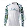 Cross-border HUK fishing suit outdoor hooded long-sleeved sunscreen T-shirt breathable Luya fishing suit UV protection ice silk