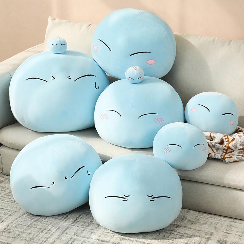 28/45/55cm Rimuru Tempest Plush Toys Anime That Time I Got Reincarnated As a Slime Throw Pillow Back Cushion Soft Gift For Boys