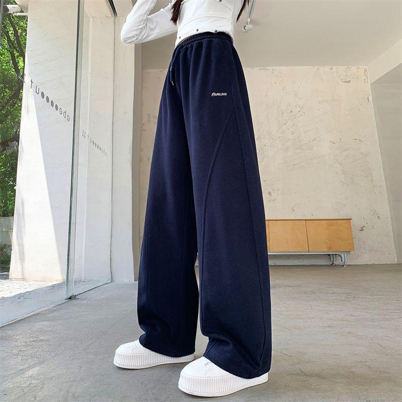 Sonbahar/Kış 2025 Kız Çocuk Düz Bacak Spor Pantolonu - Ortaokul Çocukları Uzun Pantolon