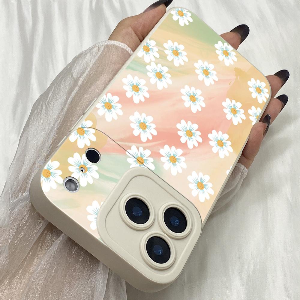 M425 Awesome Peaceminusone Daisy Art Angel Eyes Soft Phone Case for iPhone Samsung Galaxy Xiaomi Rdemi Huawei Honor Infinix Realme OPPO Vivo All Model