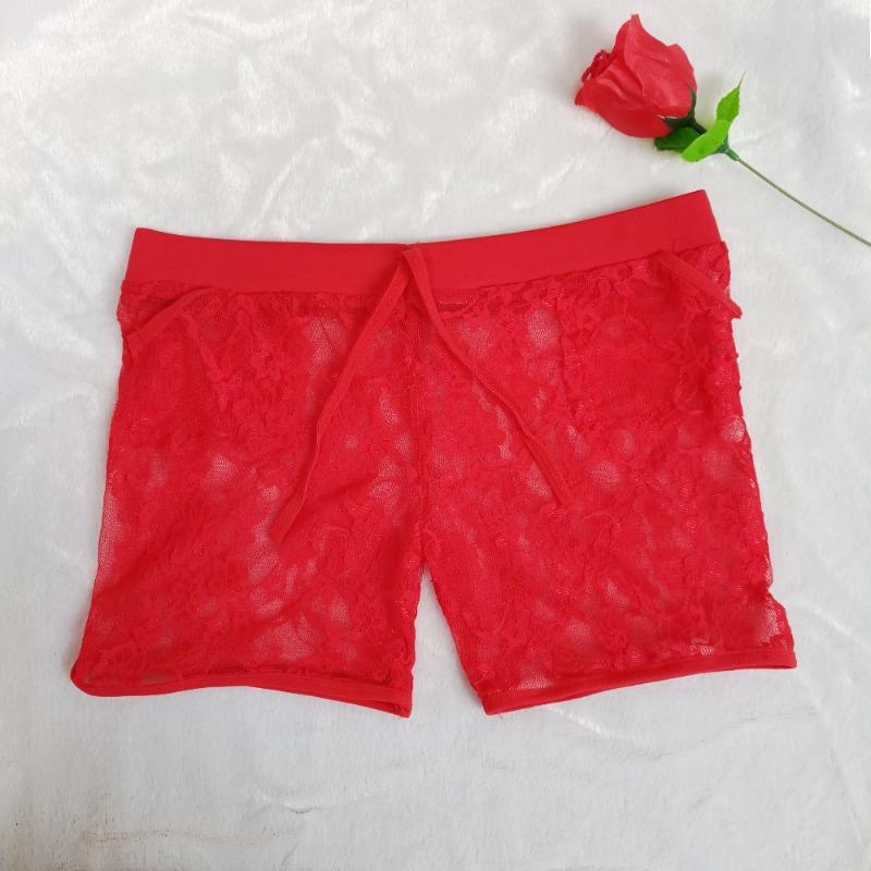 Sexy Damen Schnür-Spitzenshorts Haare