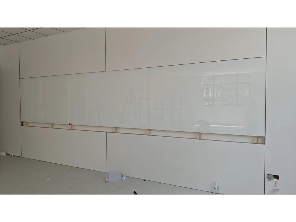Ultra-White Magnetic Tempered Explosion-Proof Glass Whiteboard - Matte Version for Office, Meeting, and Teaching