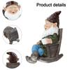 Charming Design Dwarf Resin Decoration Dwarf Rocking Chair Colorful Appearance