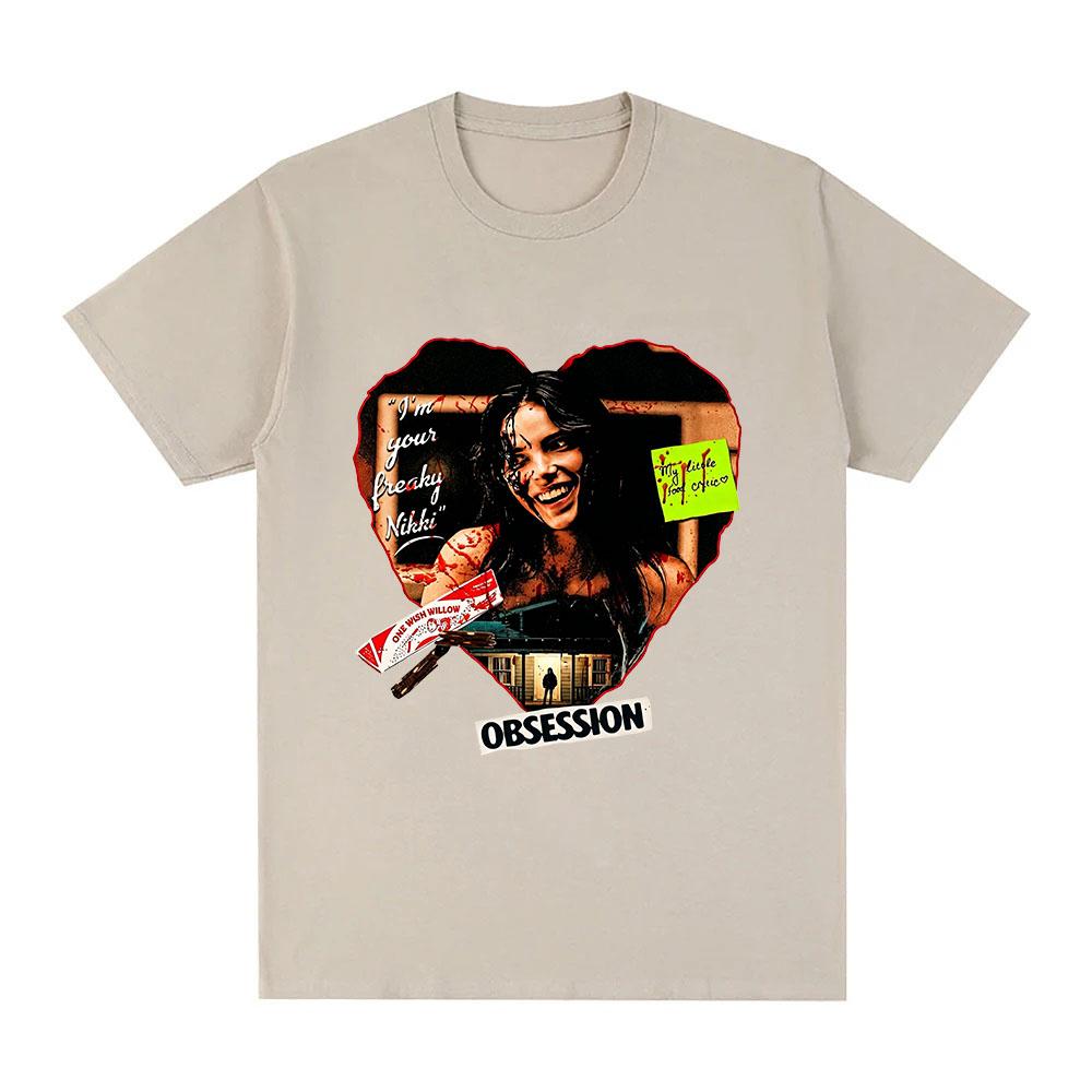 2026 New Obsession Movie Tshirt Cotton Daily Wear Graphic Print Tees Streetwear Fashion Unisex Unisex Casual Round Neck Tops Summer