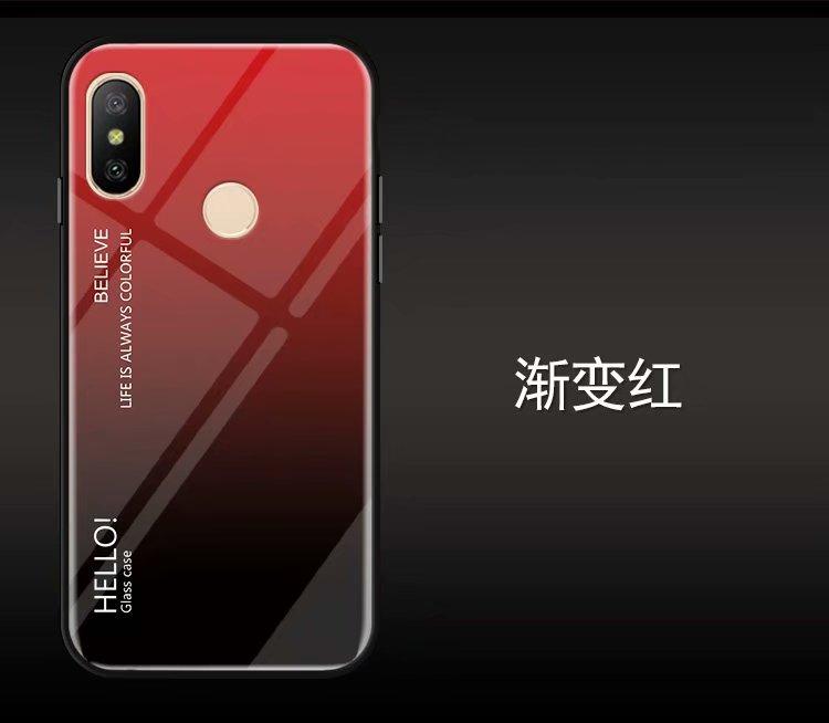 For Xiaomi Mi Max 3 Case Luxury Hard Tempered Glass Fashion Gradient Protective Back Cover case For xiaomi mi max3 phone shell