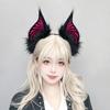 Soft Bat Headband Plush Cosplay Ears Headband Comfortable Plush Headband  Stage Performance